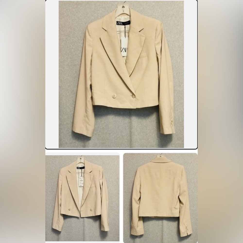 Zara Women's Cream Blazer -new without tag - Picture 10 of 10